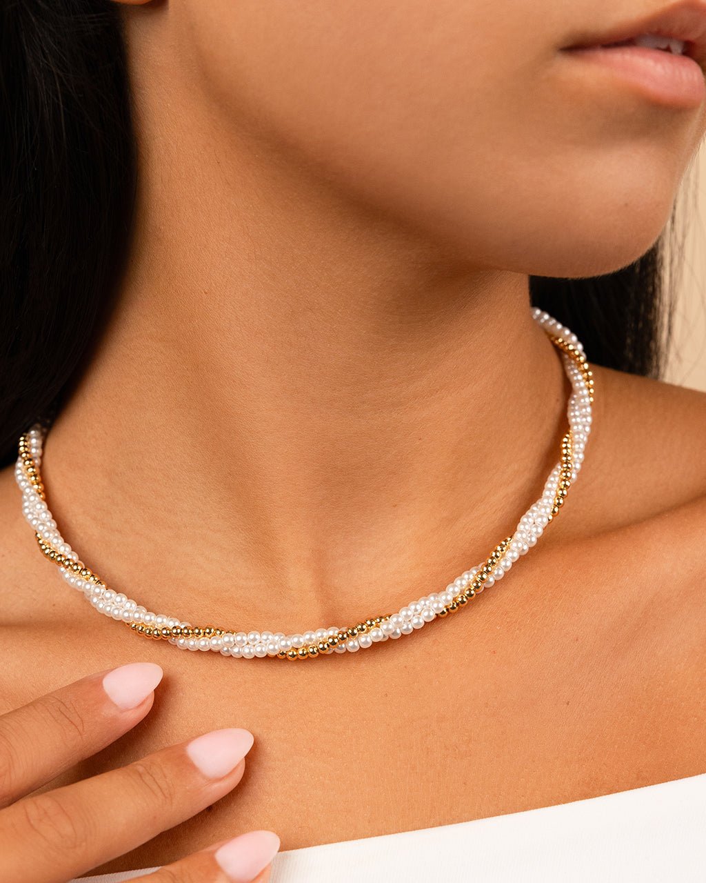 Patti Twisted Pearl Necklace
