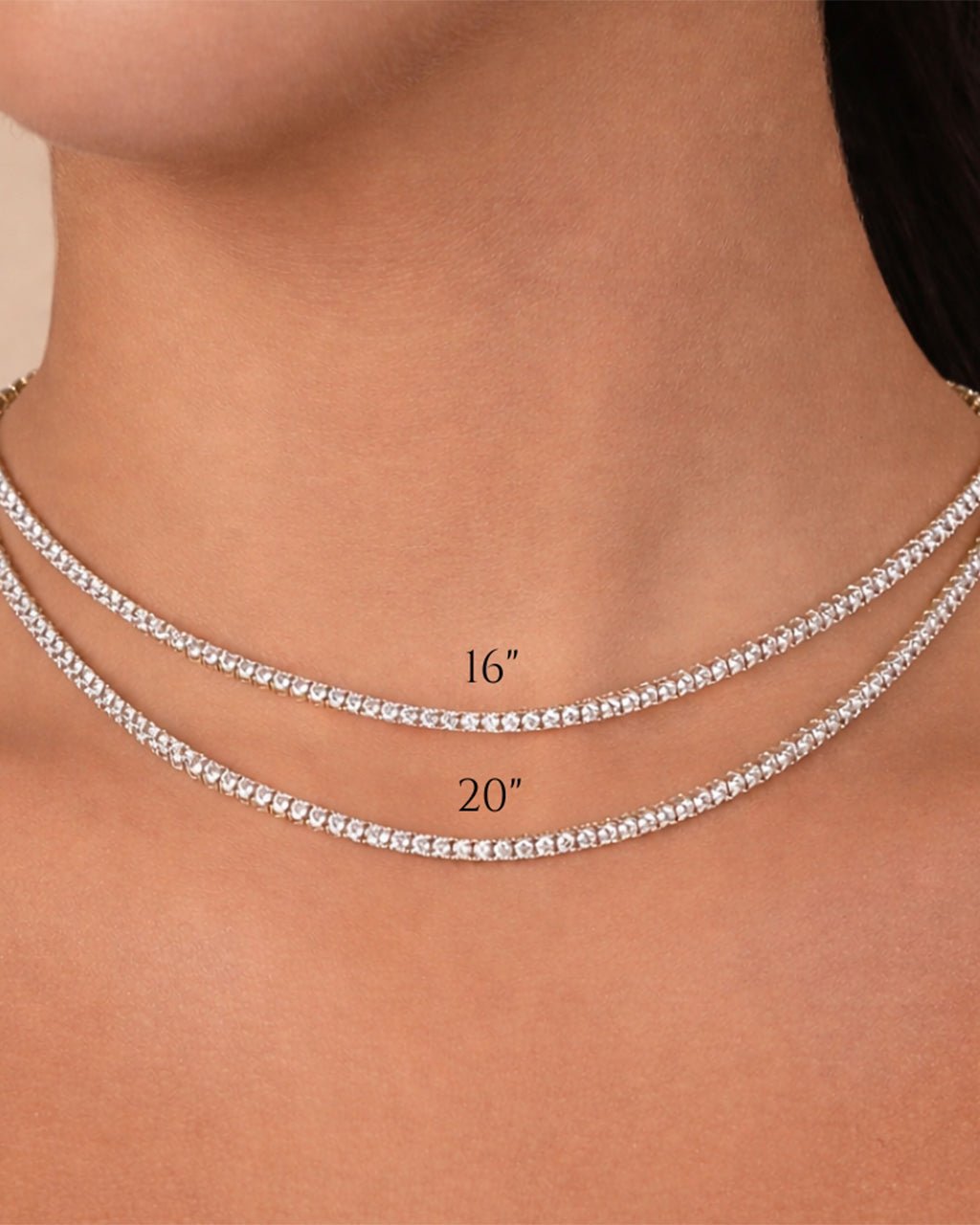 Cecil CZ Tennis Necklace