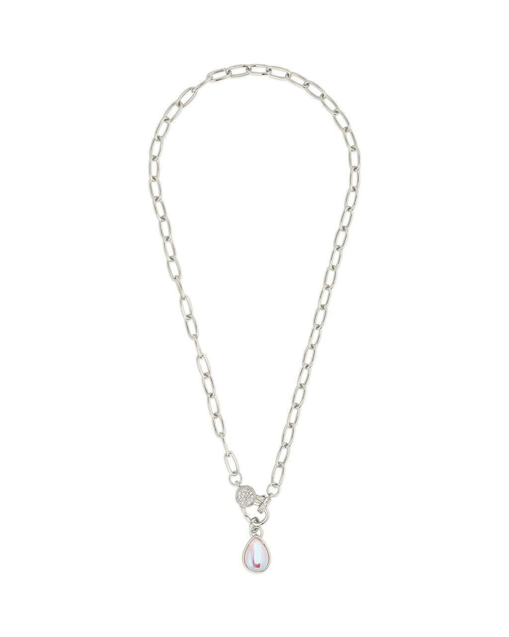 Tay Moonstone Charm & Chain Necklace