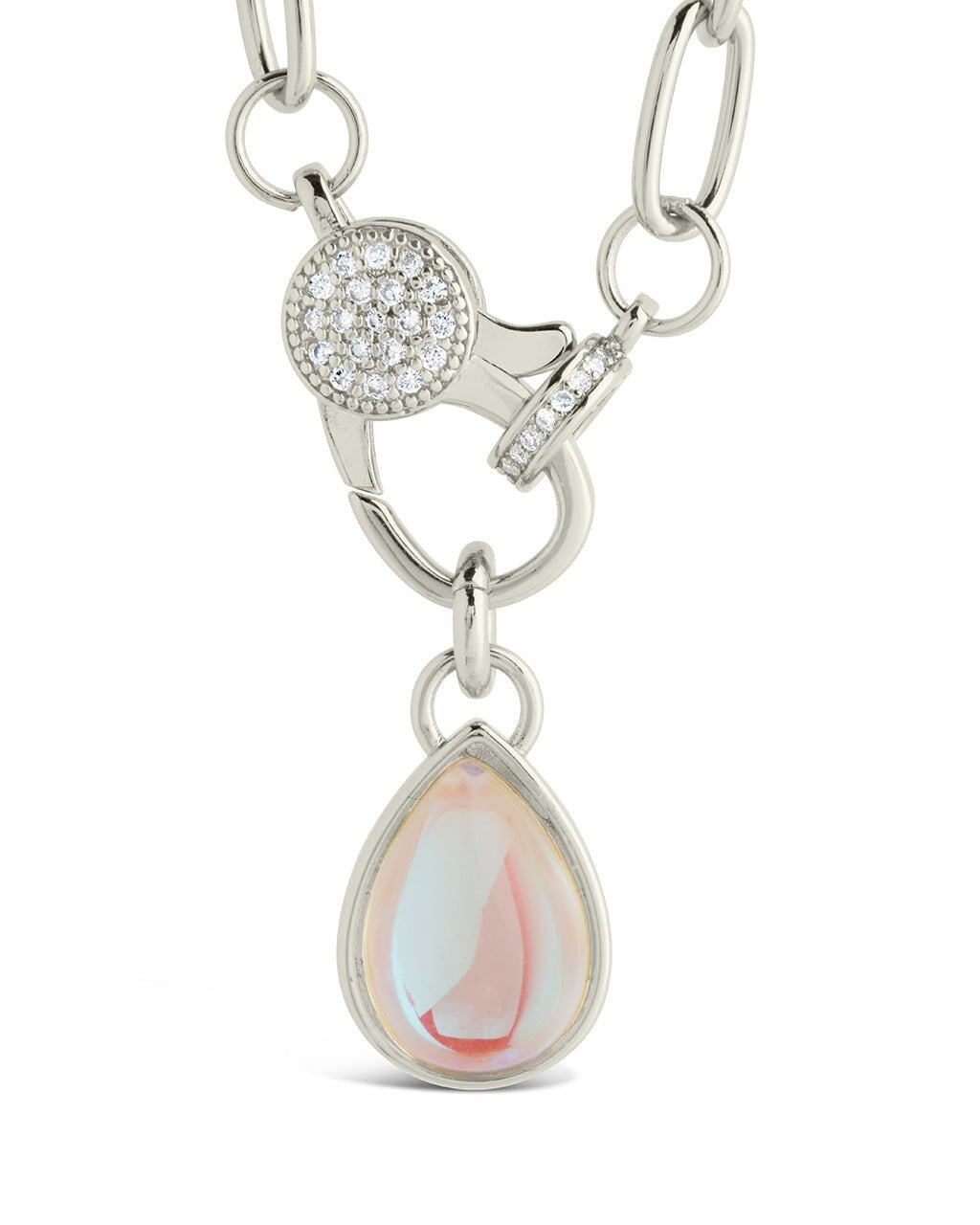 Tay Moonstone Charm & Chain Necklace