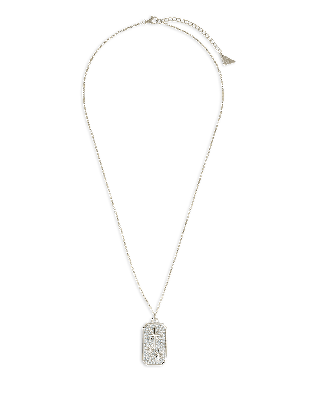 Pave CZ North Star Pendant