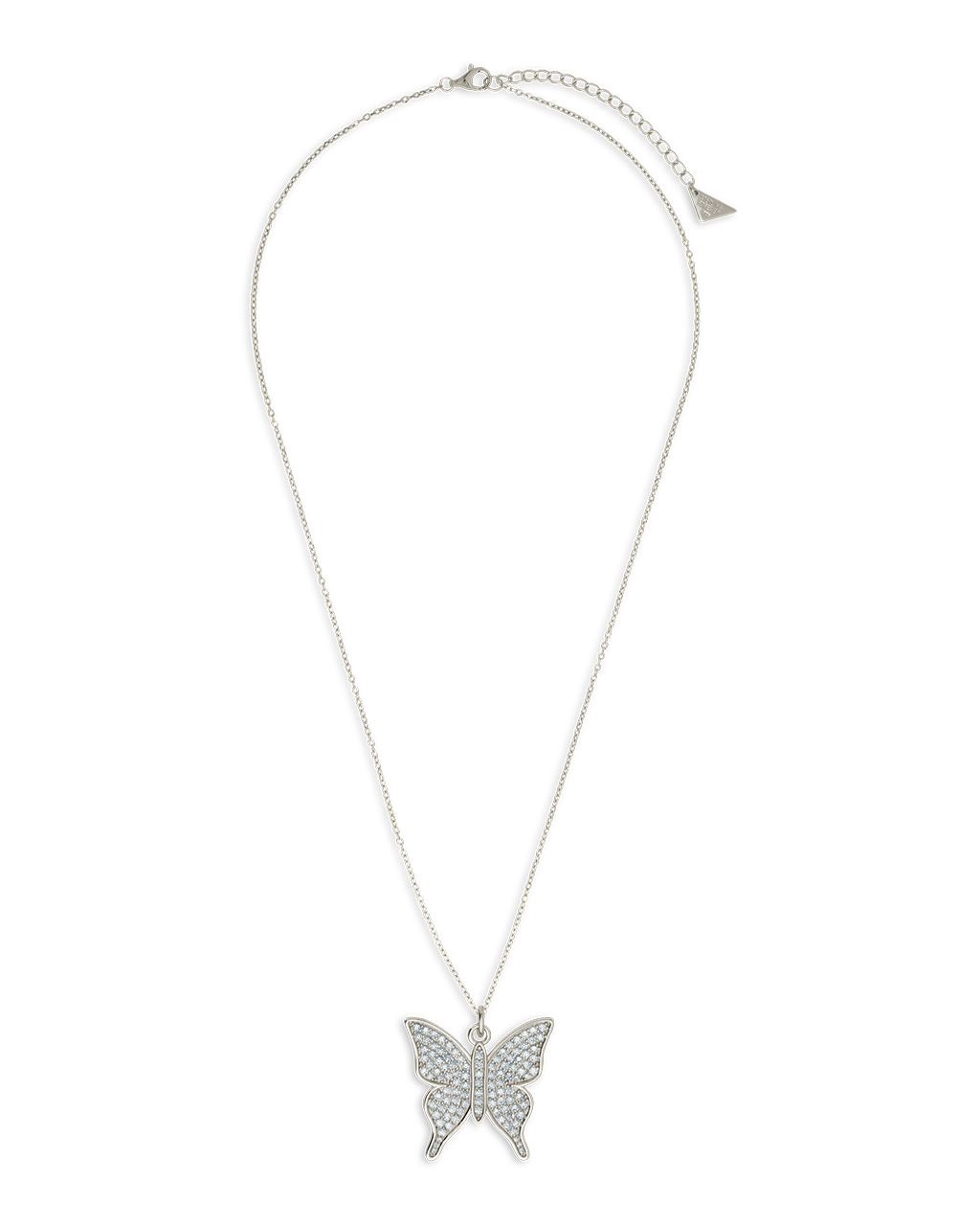 Pave CZ Butterfly Pendant