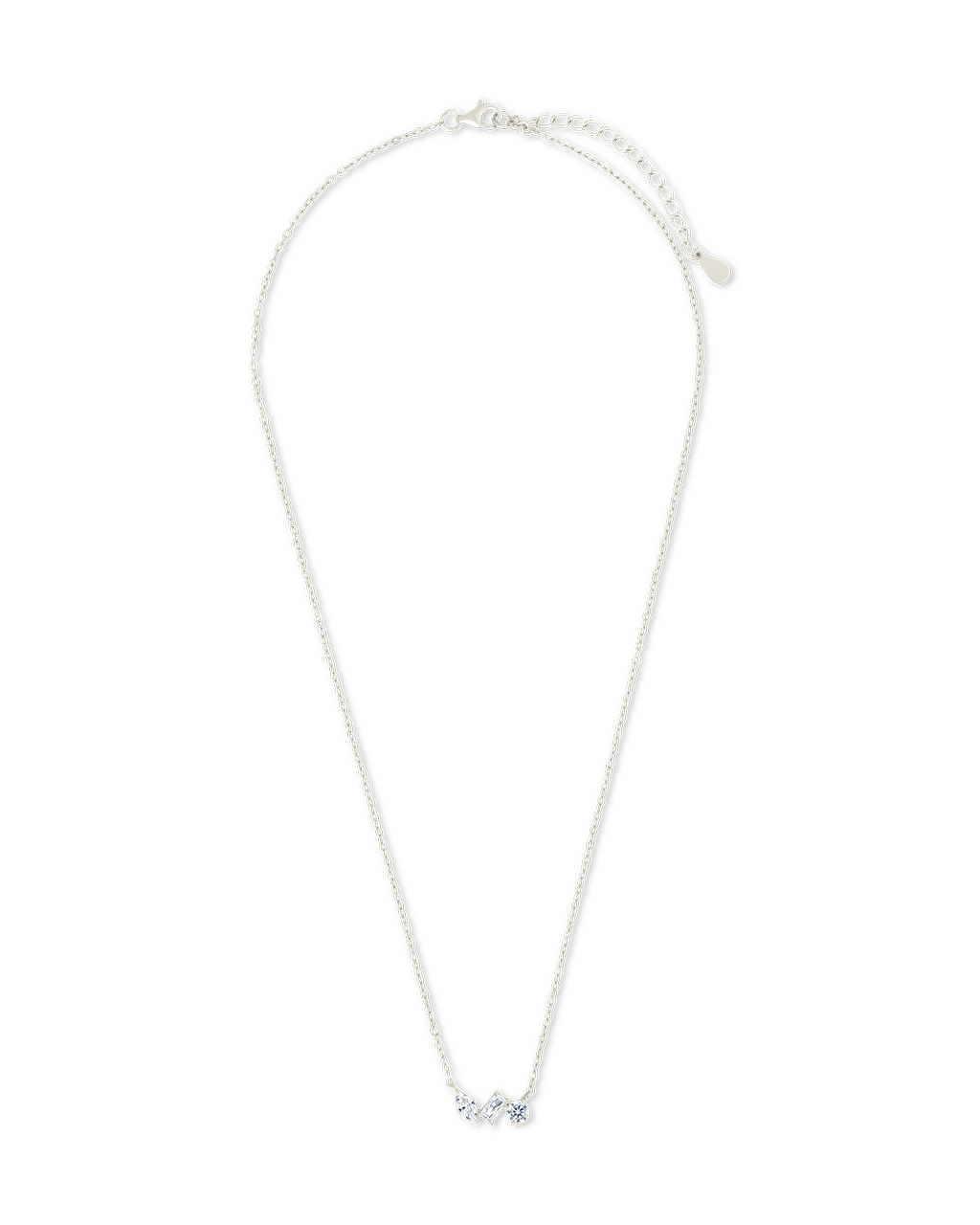 Sterling Silver Trio Cut Pendant