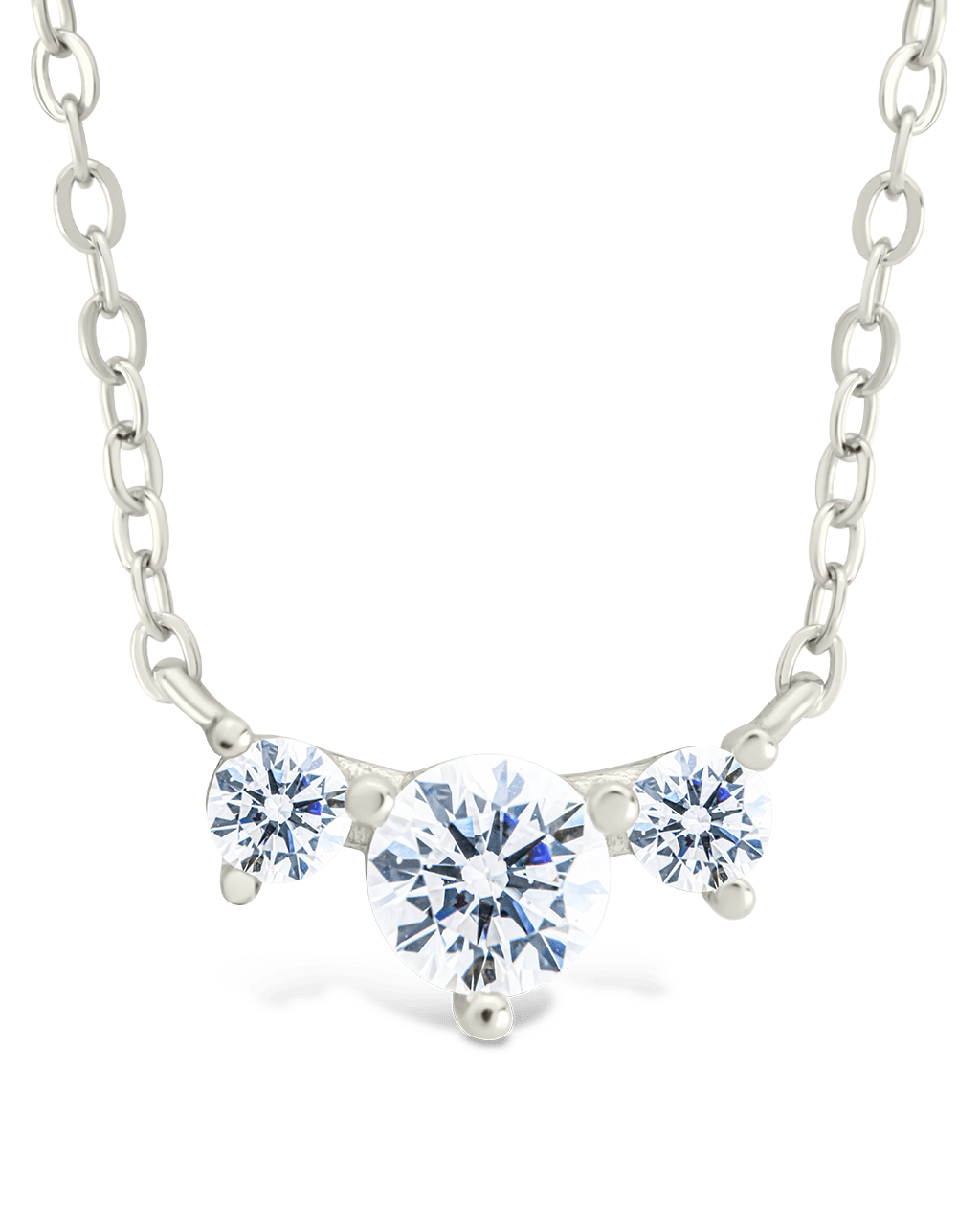 Sterling Silver Robin CZ Necklace