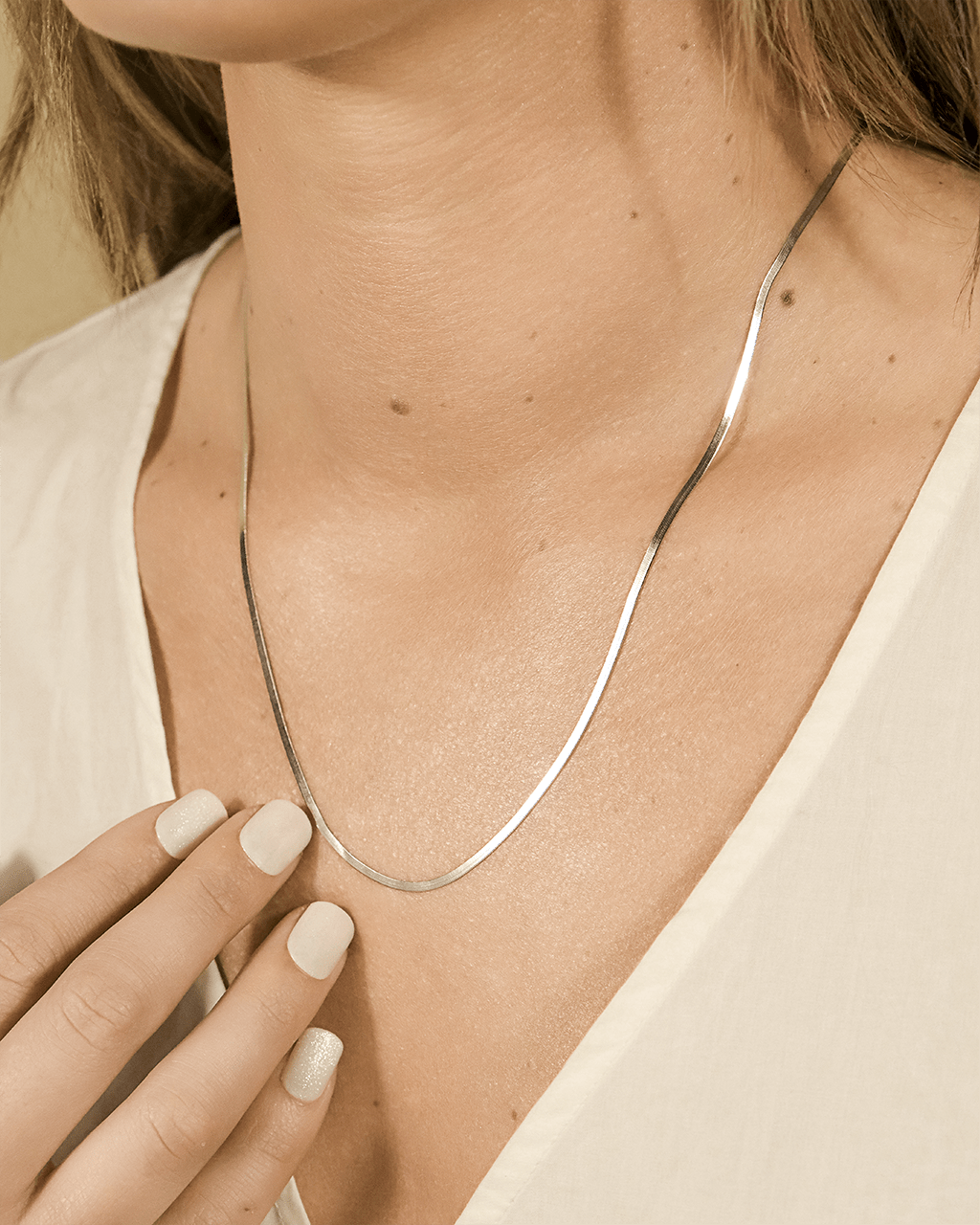 Sterling Silver Herringbone Chain