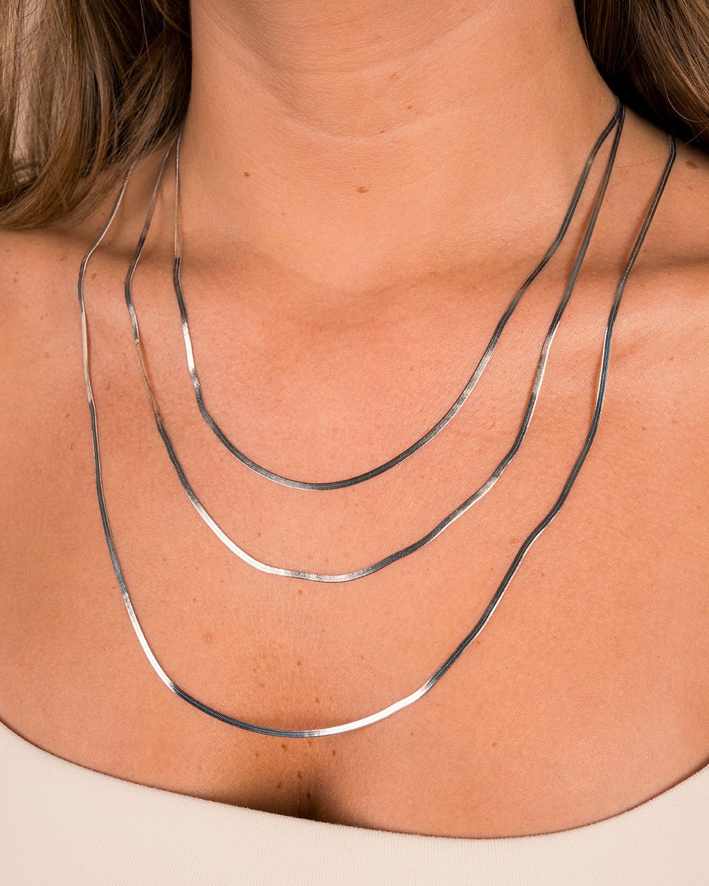 Sterling Silver Herringbone Chain