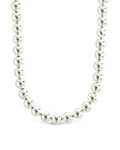 Sterling Silver Basia Dainty Beaded Chain Necklace