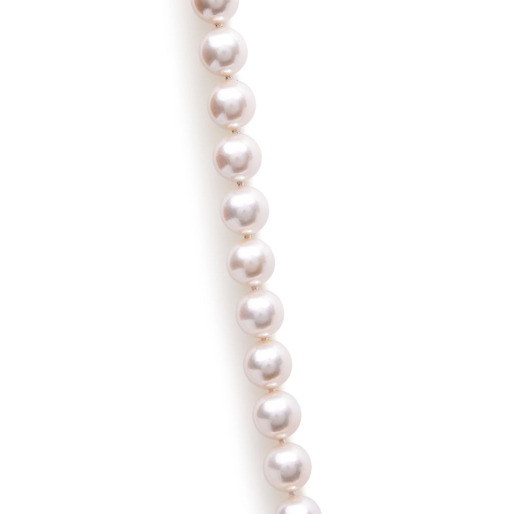 14K Yellow Gold 8.0x8.5mm Akoya Pearl Strand Necklace