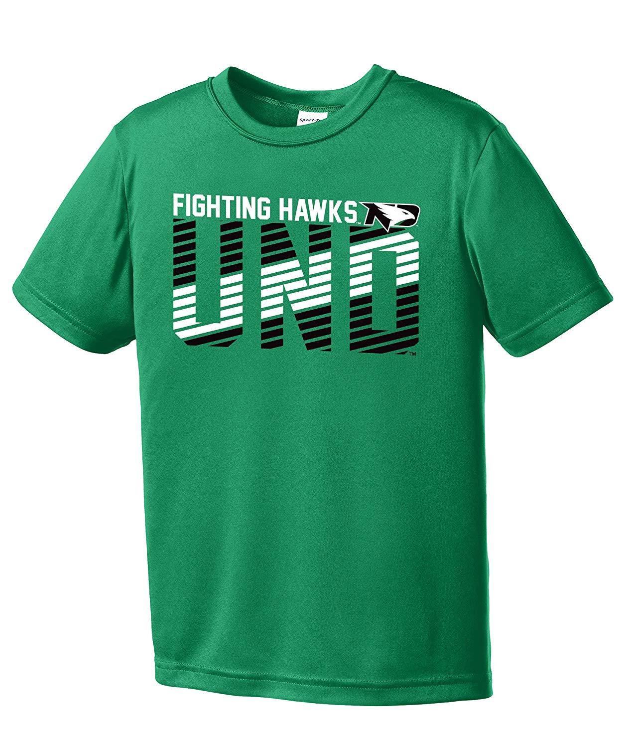 NCAA North Dakota Fighting Hawks Youth Boys Offsides Tee, XL