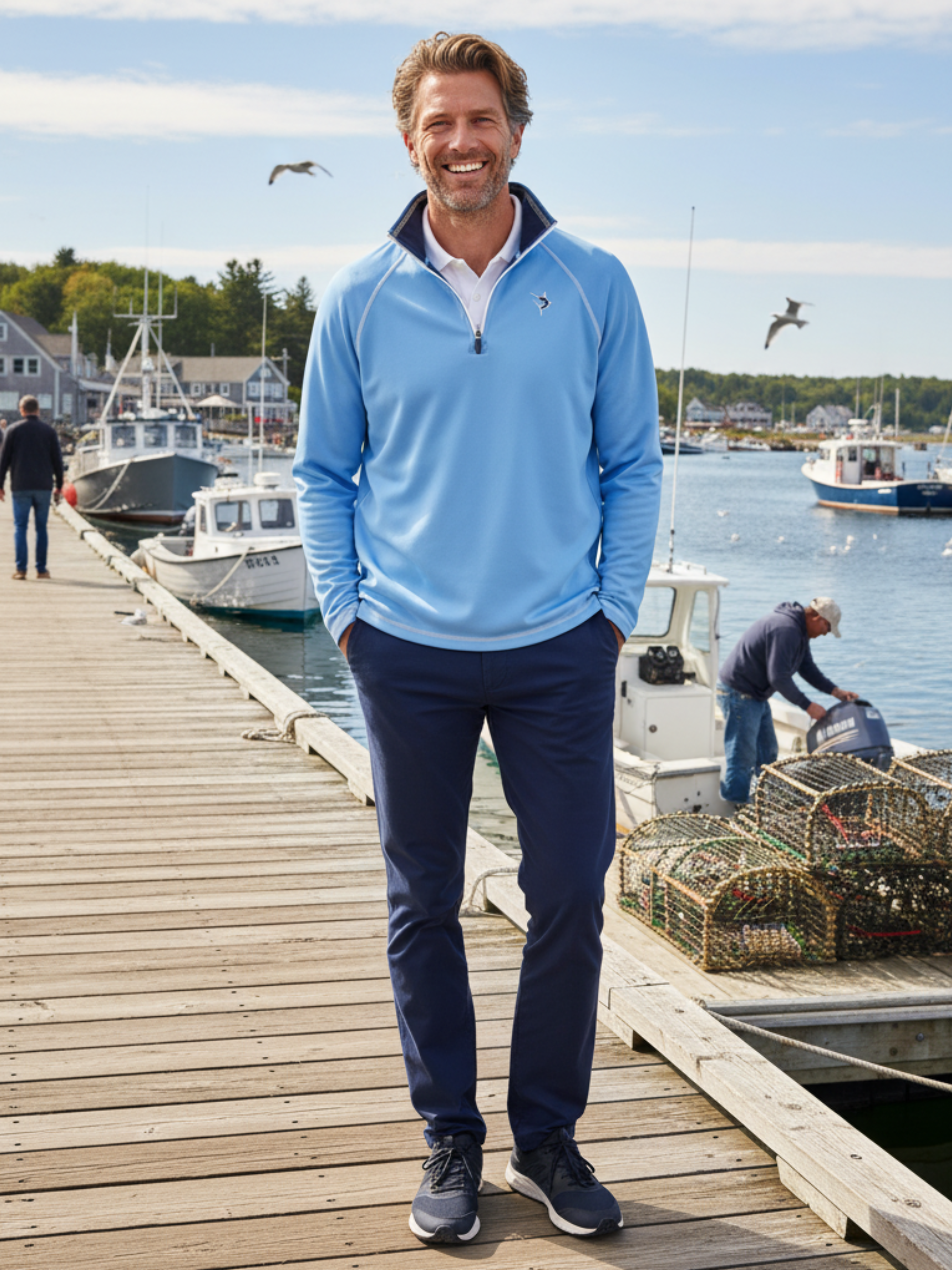 New Harbor Quarter Zip Effortless Comfort