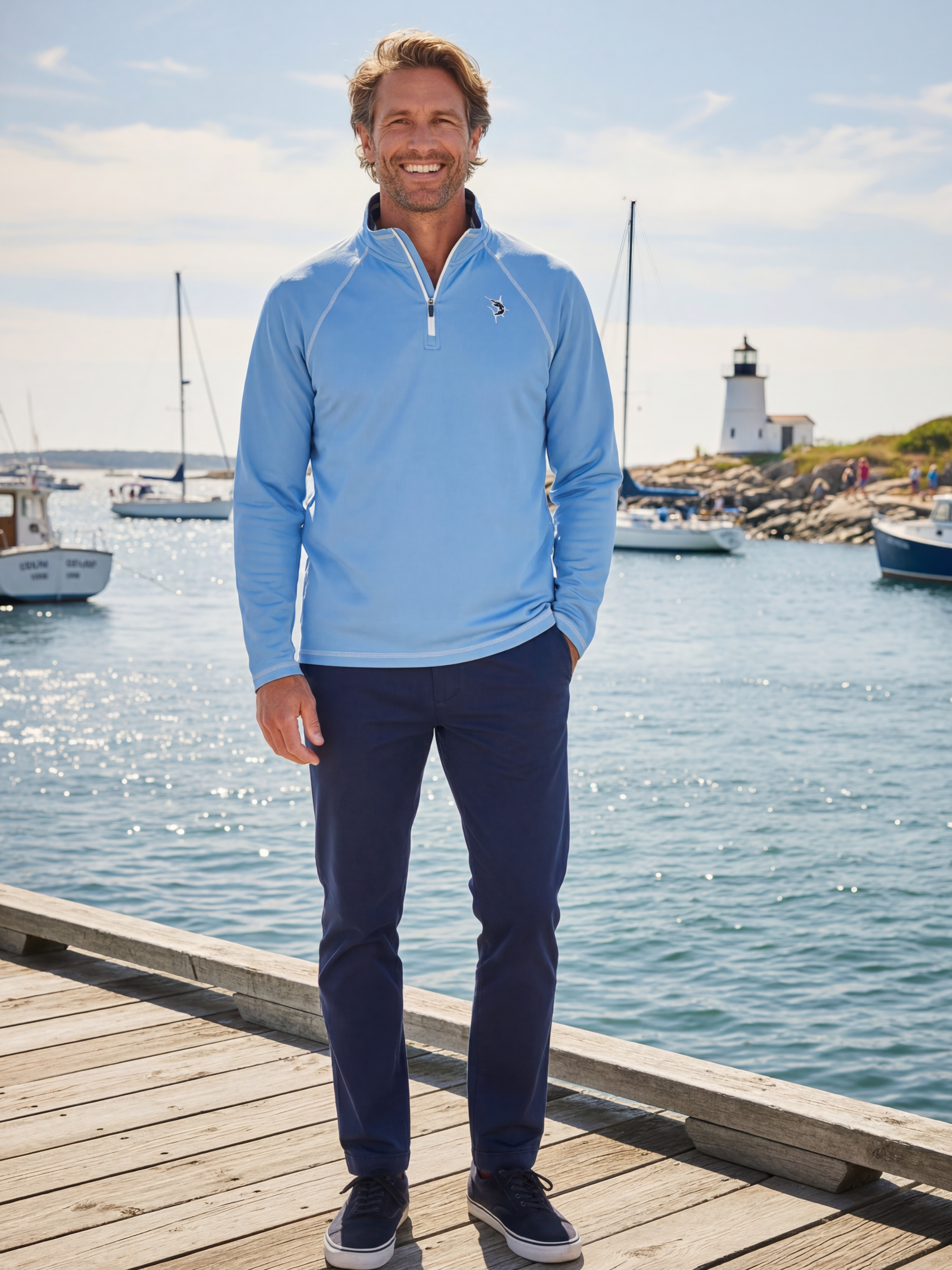 New Harbor Quarter Zip Effortless Comfort