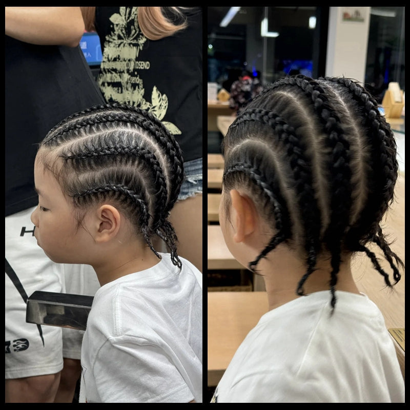 Reggae African Black Dreadlocks | 65cm South Korea Protein Filament Dreadlocks (Human Hair & Synthetic Blend, Bleaching & Dyeing)