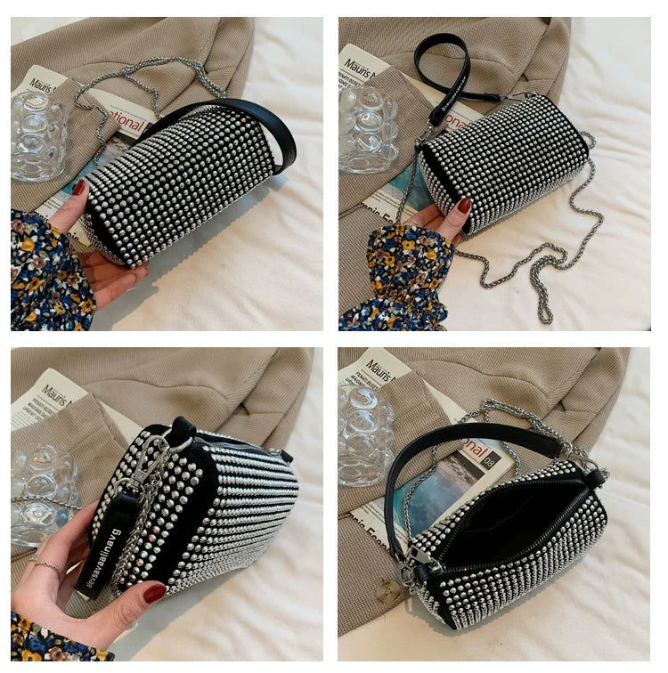 Fancy Rhinestone Bag | New Arrival Tide Fashion Underarm Bag & Full Diamond Crystal Handbag (Female Summer Crossbody)
