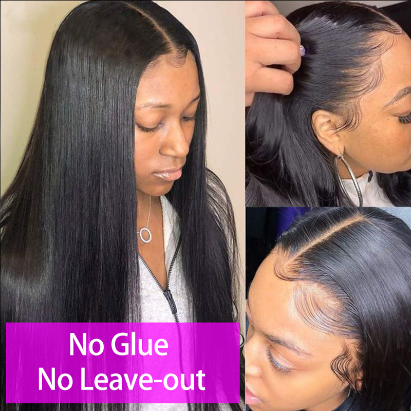 V Part Wig | Glueless Natural Straight Peruvian Human Hair for Easy Wear