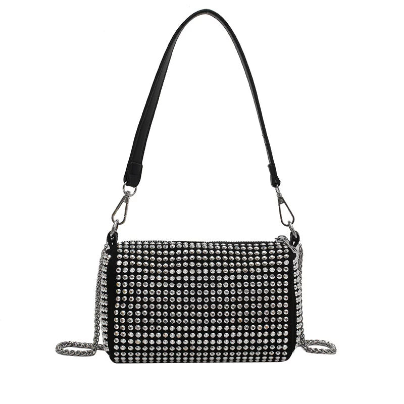 Fancy Rhinestone Bag | New Arrival Tide Fashion Underarm Bag & Full Diamond Crystal Handbag (Female Summer Crossbody)