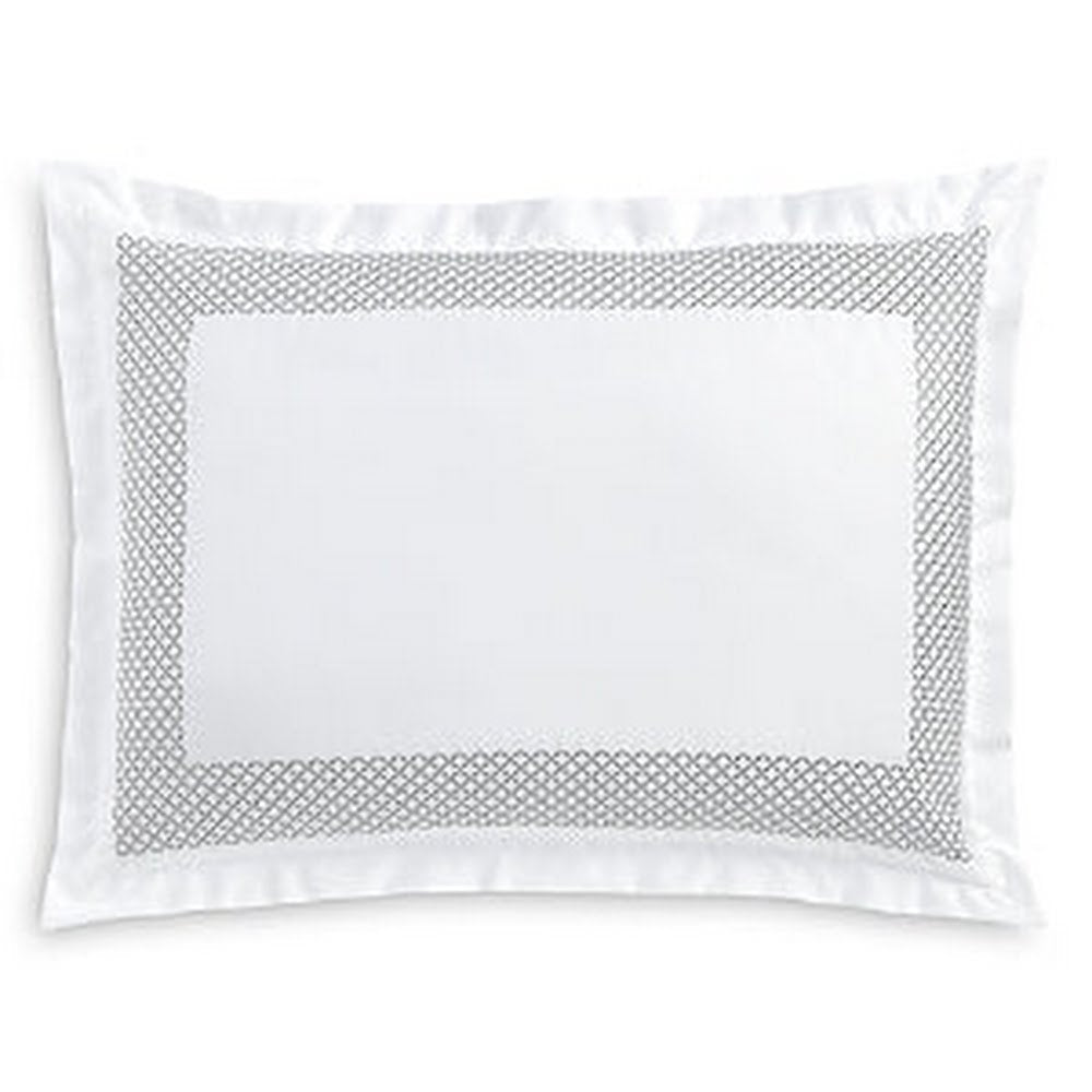 Hudson Park Collection Embroidered Geo Sham