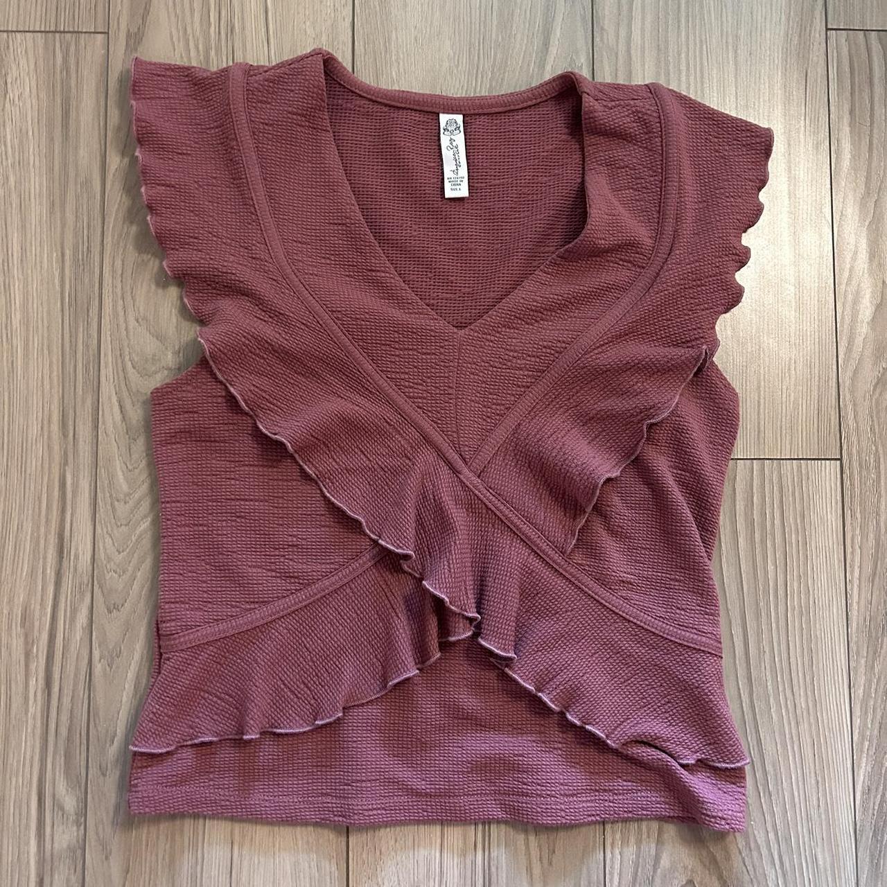 American Rag Juniors Ruffled Top, Large
