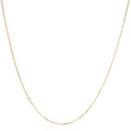 Unisex Solid 14K Yellow Gold 1.5mm Paperclip Chain Necklace - 18 Inches