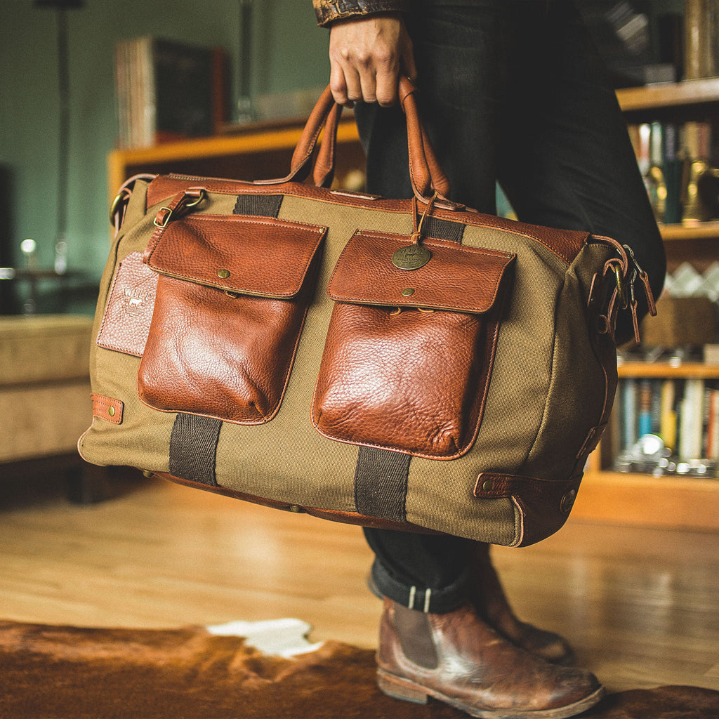 Canvas & Leather Travel Duffle