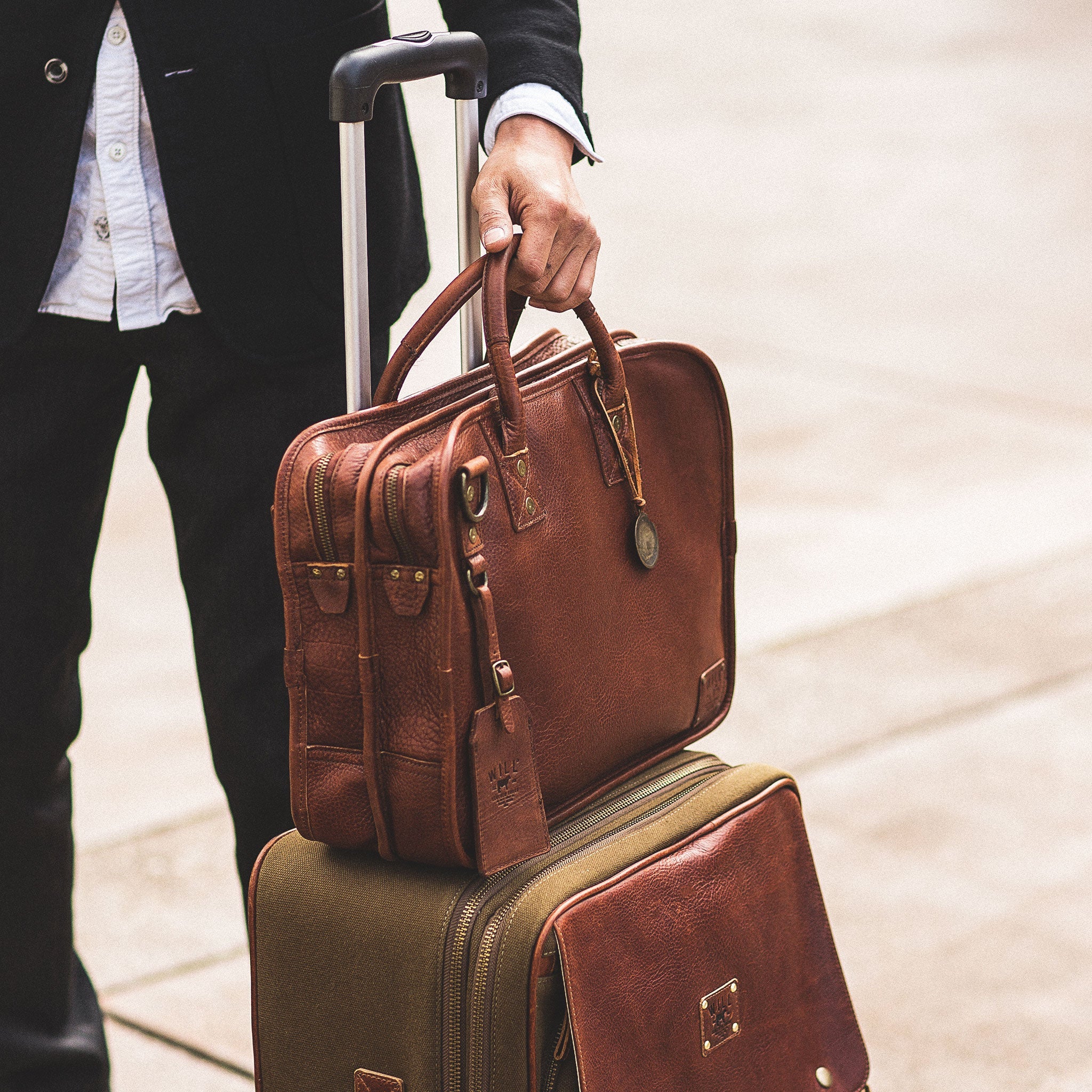 Hank Double Zip Briefcase