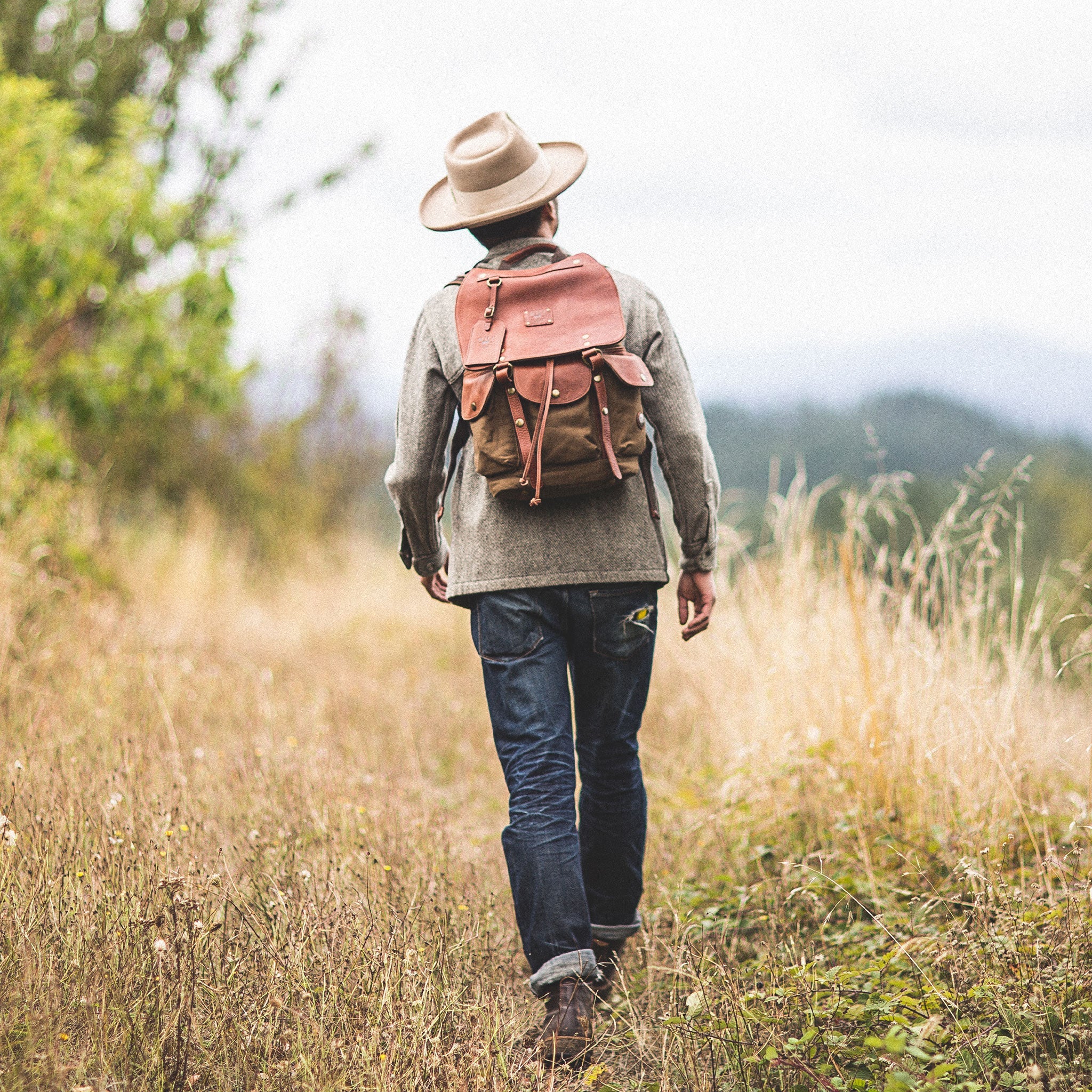 Lennon Canvas & Leather Backpack