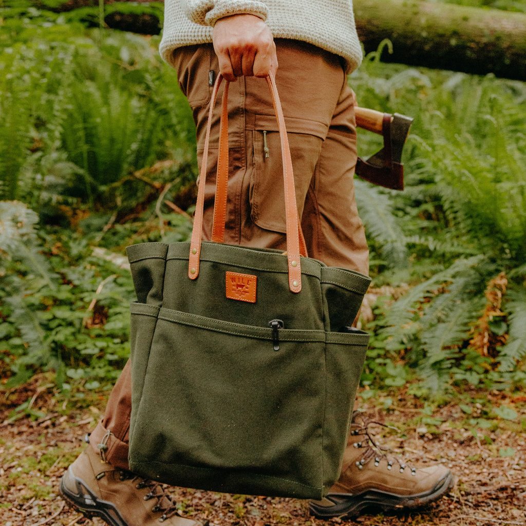 Waxed Canvas Work Tote