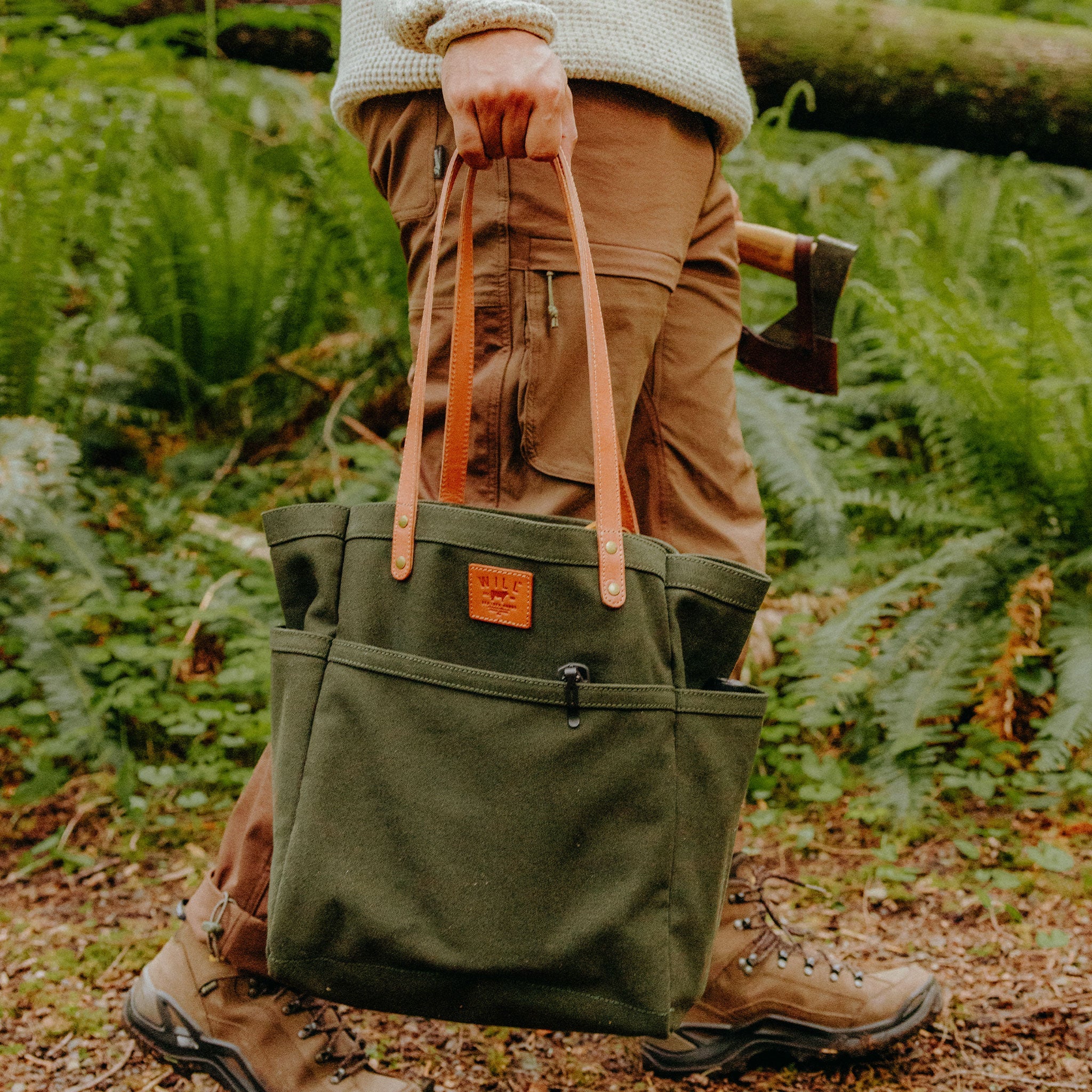 Waxed Canvas Work Tote