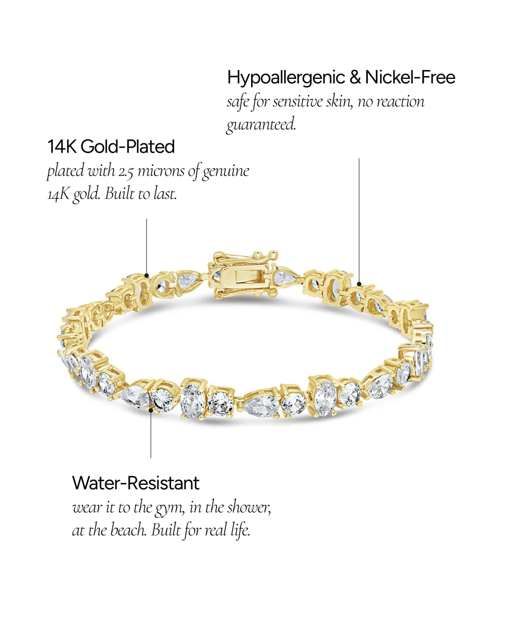 Billie CZ Tennis Bracelet