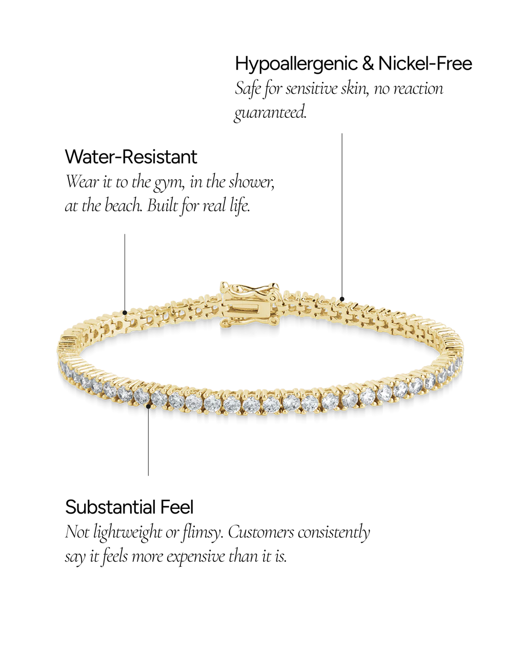Cecil Tennis Bracelet