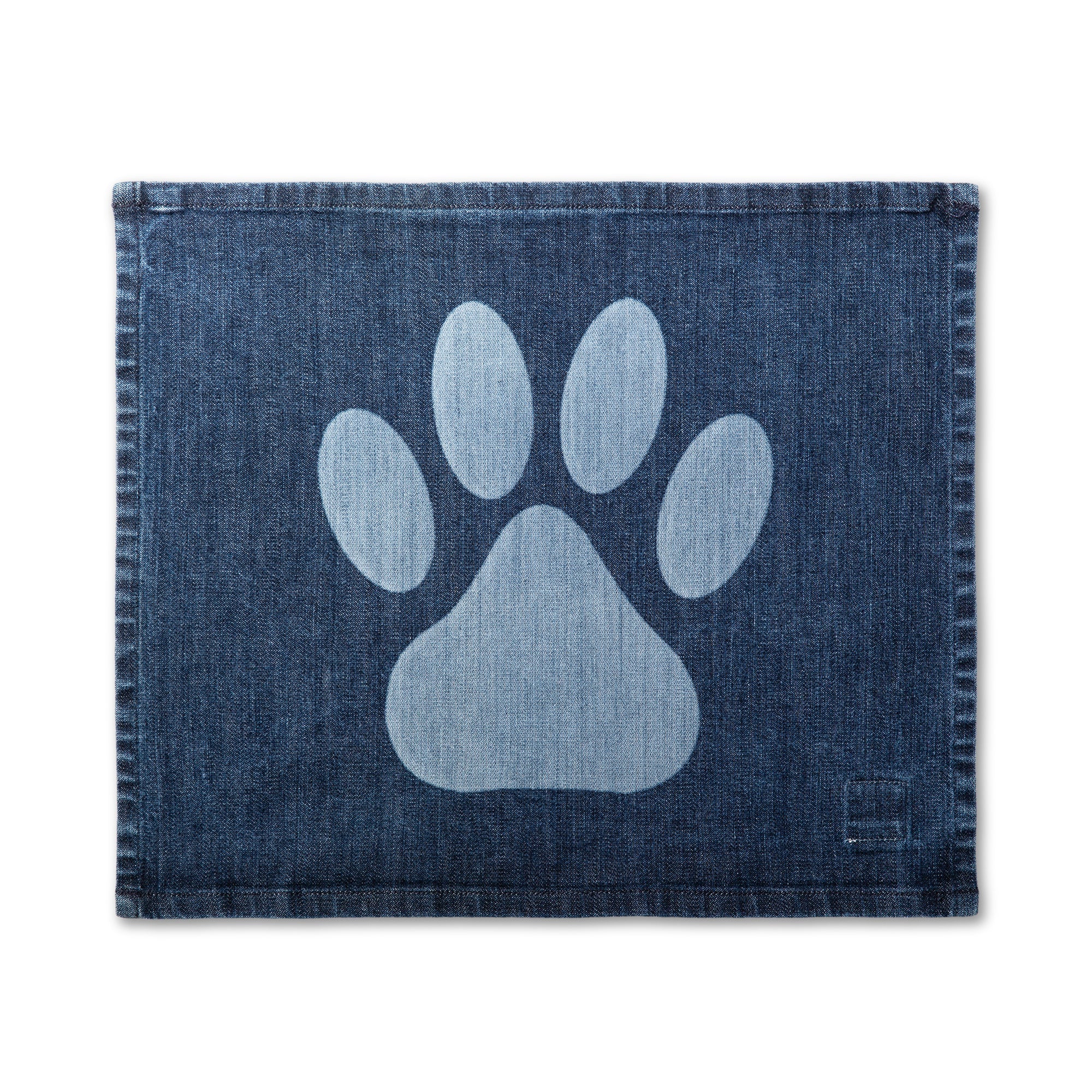 PAW PLACEMAT - LASER PRINTED DENIM