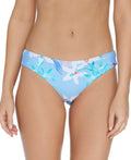 Raisins Juniors Fiesta Floral Shirred Back Swim Bottoms, Size Medium