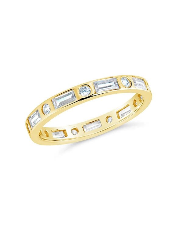 Sterling Silver Ethel CZ Band Ring