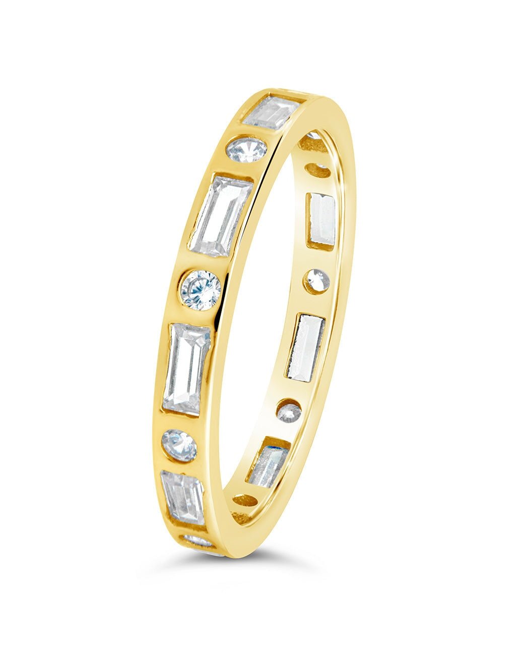 Sterling Silver Ethel CZ Band Ring