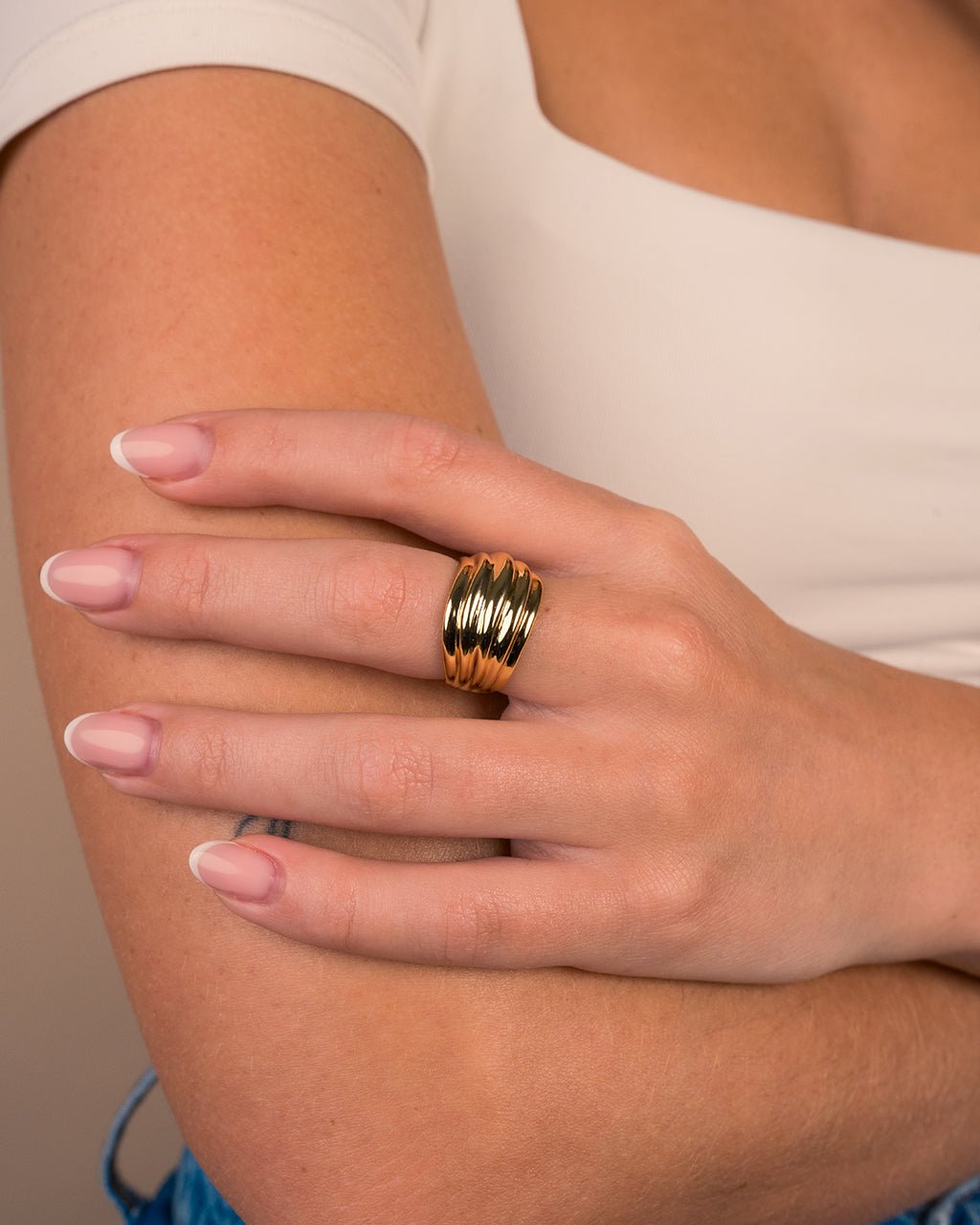 Sterling Silver Skylar Layered Statement Ring