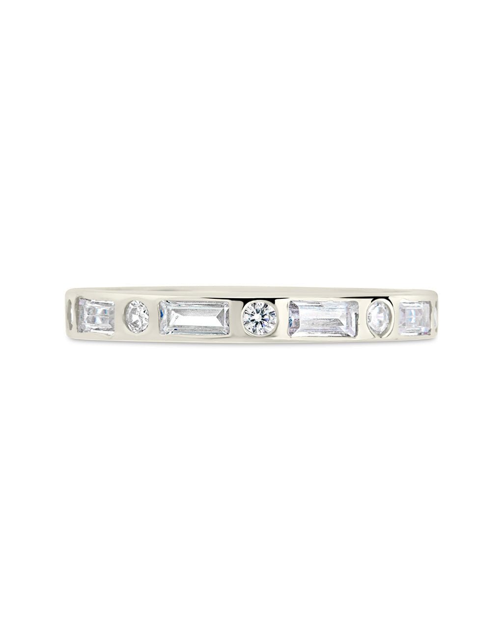 Sterling Silver Ethel CZ Band Ring