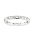 Sterling Silver Ethel CZ Band Ring