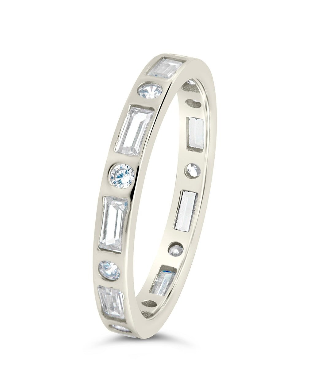 Sterling Silver Ethel CZ Band Ring