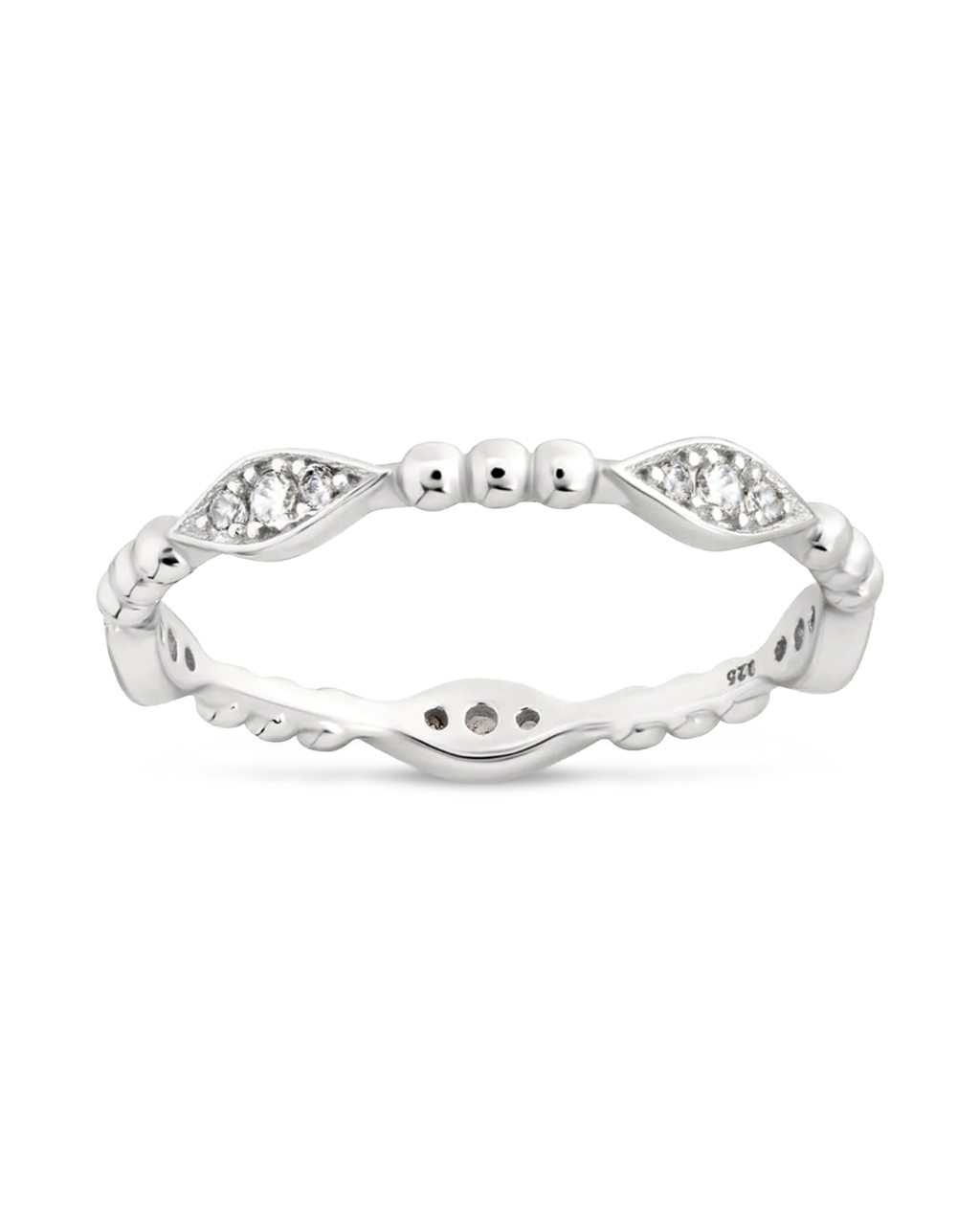 Sterling Silver Lydia CZ Bubble Ring