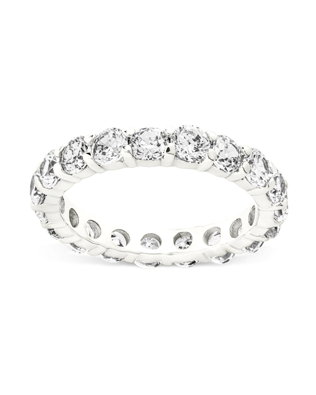 Sterling Silver Gracie CZ Eternity Ring