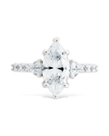 Sterling Silver Marquise & Trillion Ring