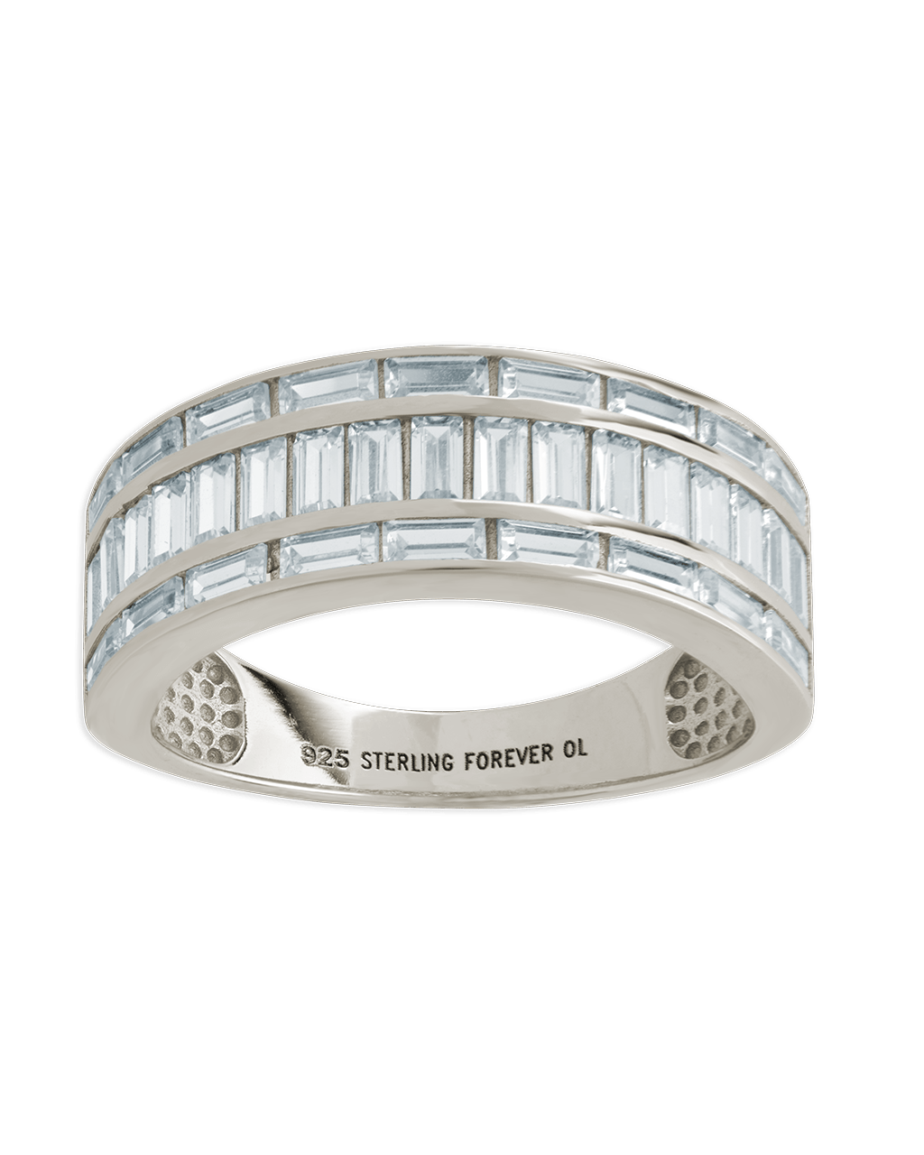 Sterling Silver Kate Baguette Eternity Ring