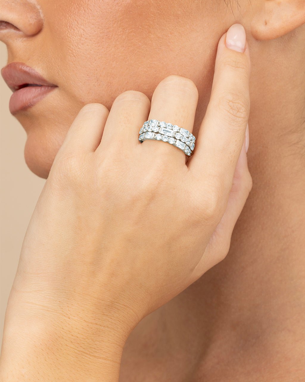 Sterling Silver Kornelia Eternity Ring