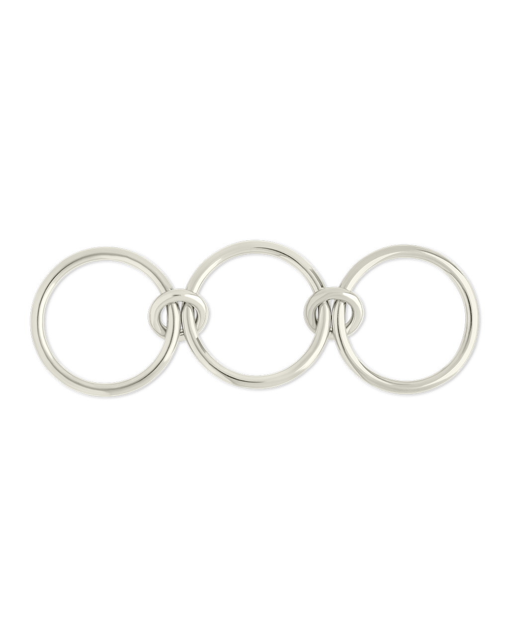 Sterling Silver Jasmin Link Stacking Ring