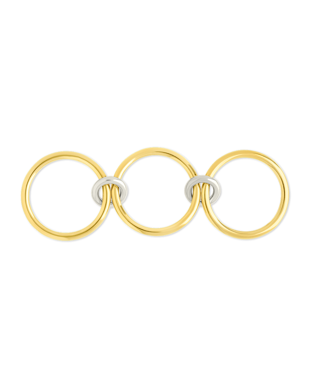 Sterling Silver Jasmin Link Stacking Ring