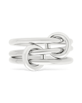 Sterling Silver Jasmin Link Stacking Ring