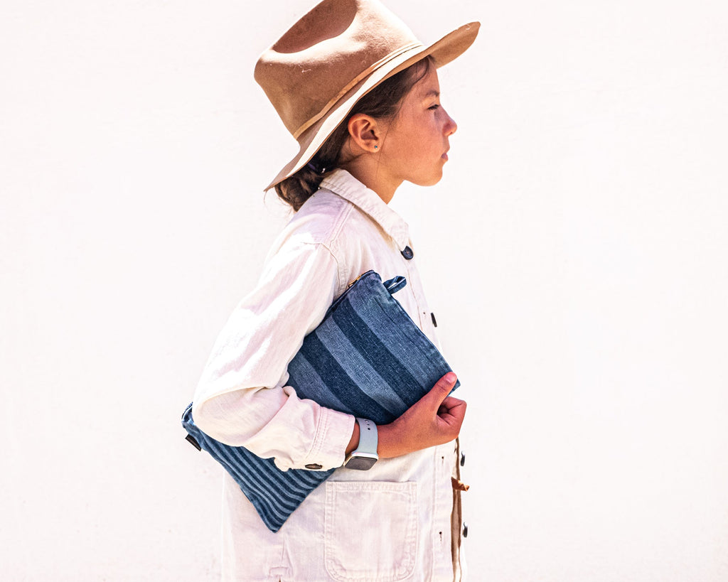 REGI STRIPE DENIM CARRY CASE