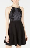 Speechless Juniors Tiered Fit and Flare Dress