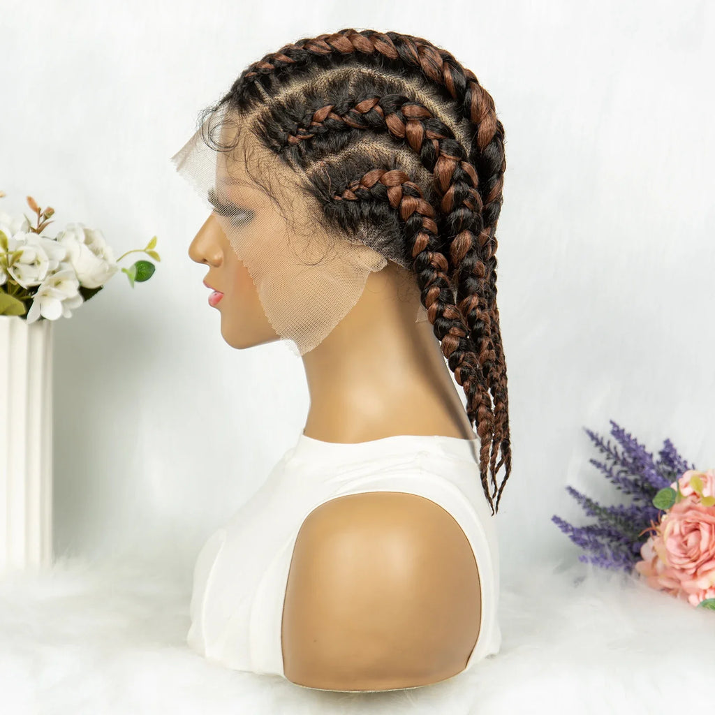 KIMA Full Lace Cornrow Box Braids Wig | Versatile Braiding Styles