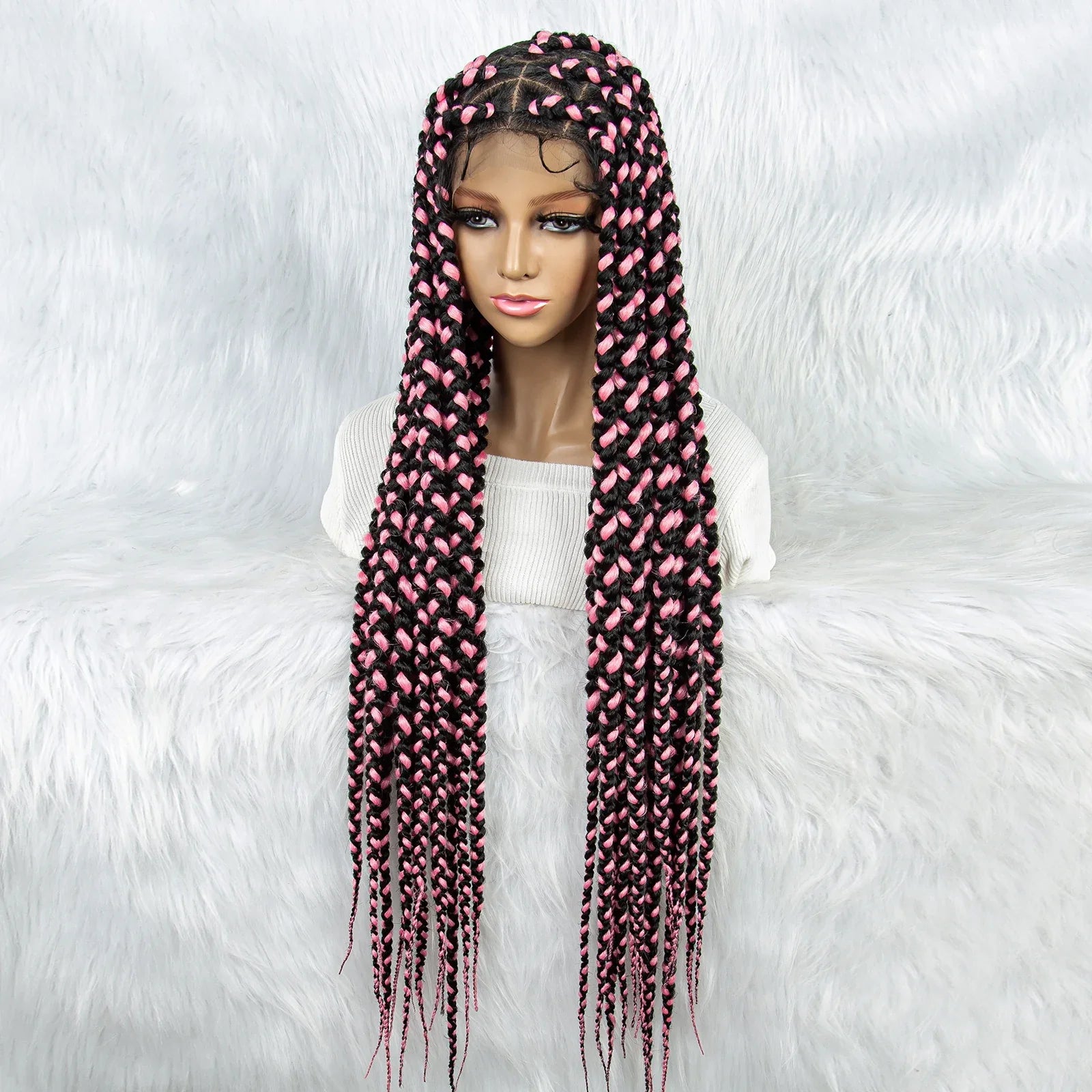 KIMA Colorful Braided Wig | Full Lace | Butterfly Locs & Dreadlocks Options