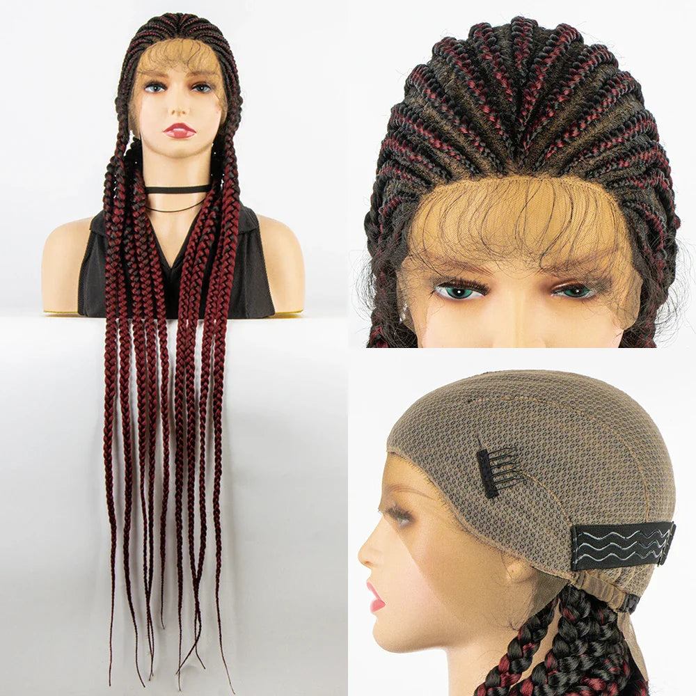 KIMA Cornrow & Box Braids Wig | Full Lace with Baby Hair